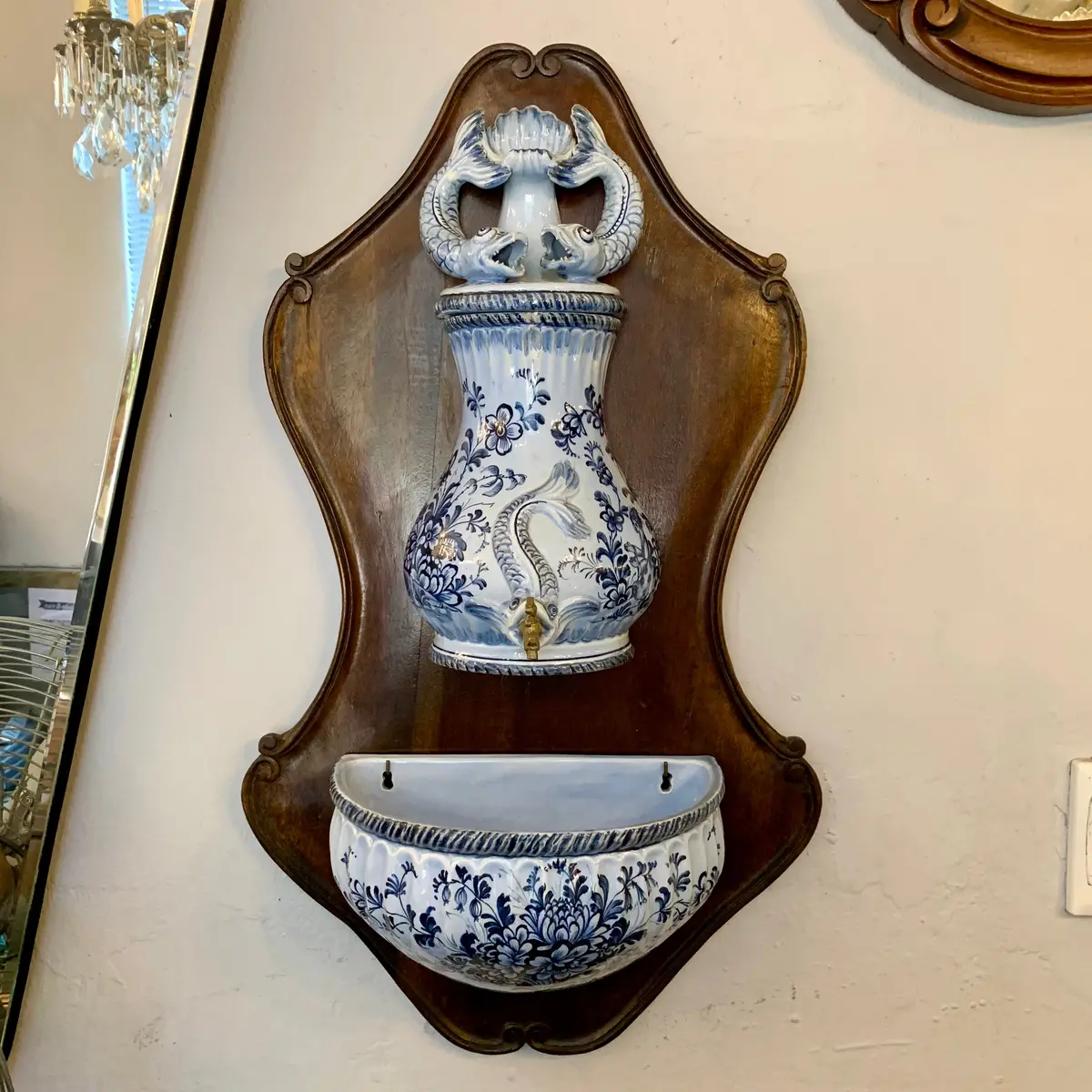 Antique Delft Porcelain Font - Sold 1