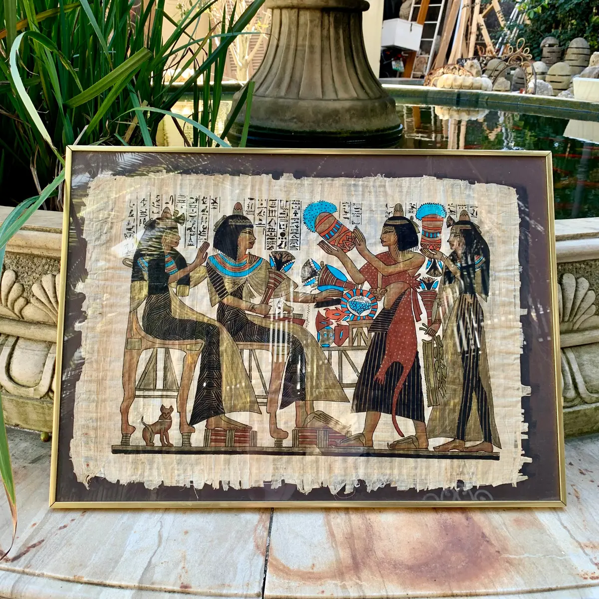 Antique Egyptian Papyrus Artwork 1
