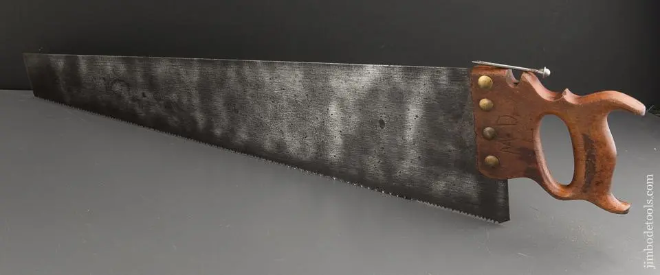 Rare 7 Point 26 Inch Crosscut Jackson Gorham Disston No. 29 Combination Saw With Scribe - 88496 1