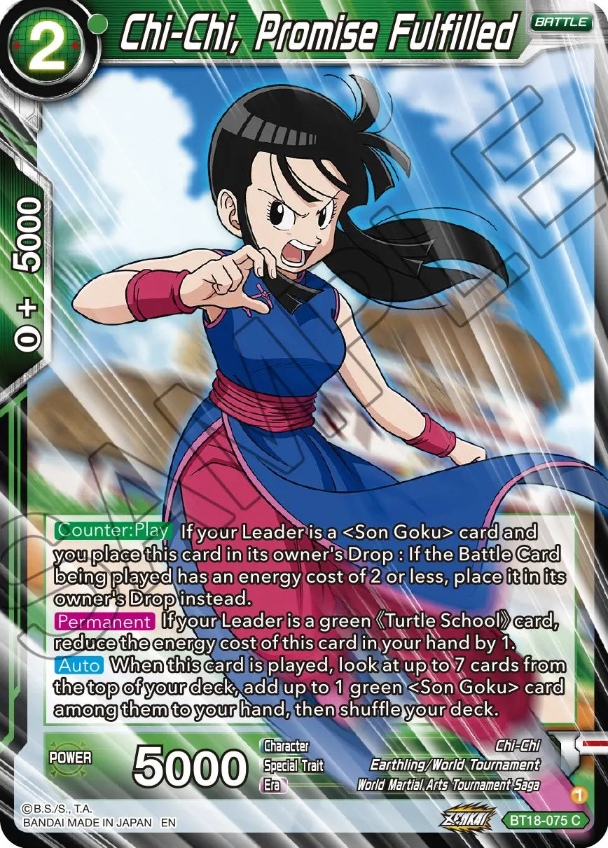 Chi-Chi, Promise Fulfilled (Bt18-075) [Dawn Of The Z-Legends] 1
