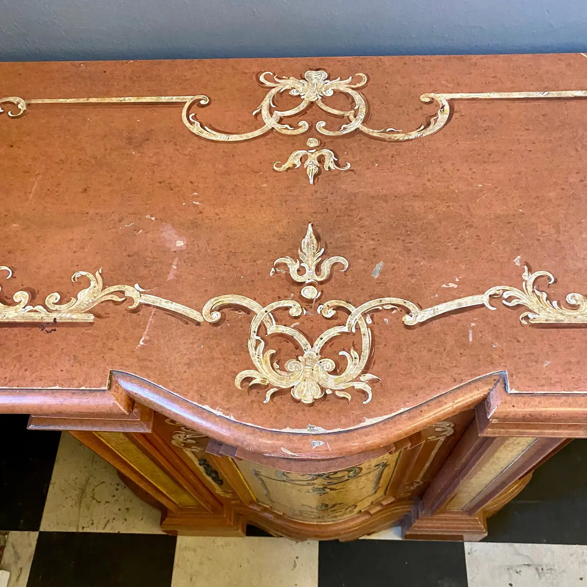 Antique Hand Painted Italian Cabinet - Sold 2
