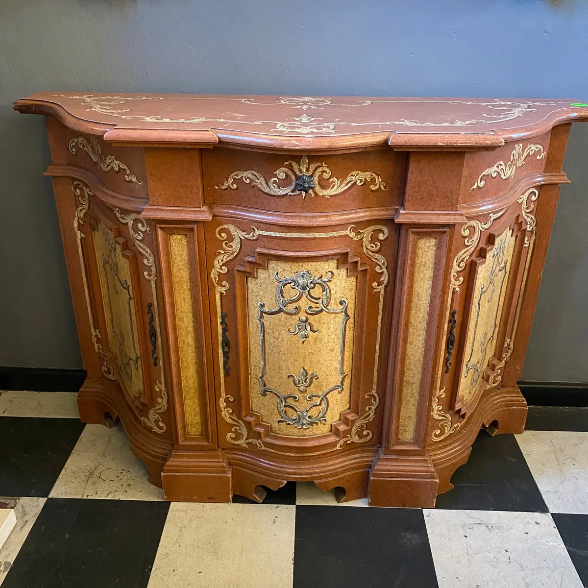 Antique Hand Painted Italian Cabinet - Sold 1