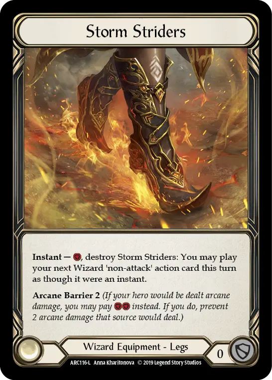 Storm Striders [Arc116-L] (Arcane Rising)  1St Edition Cold Foil 1