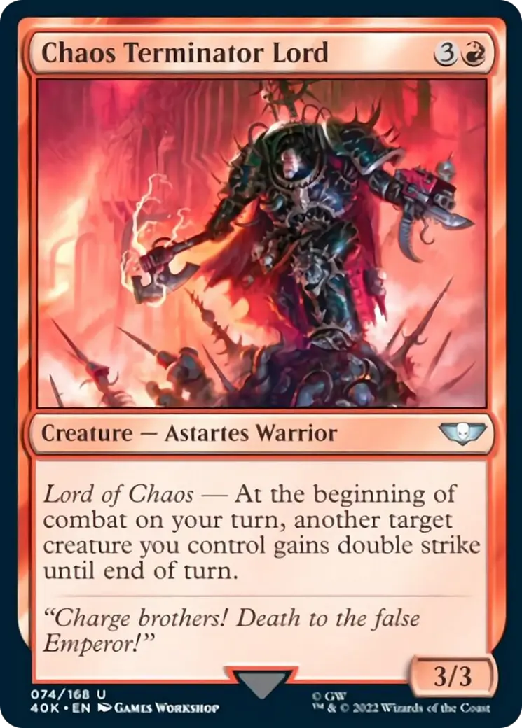 Chaos Terminator Lord (Surge Foil) [Warhammer 40,000] 1