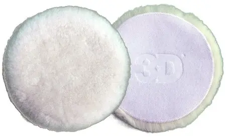 3D Aat Heavy Cutting Pure Lambswool 8'' Car Buffing Polishing Pad Auto Buffer 1