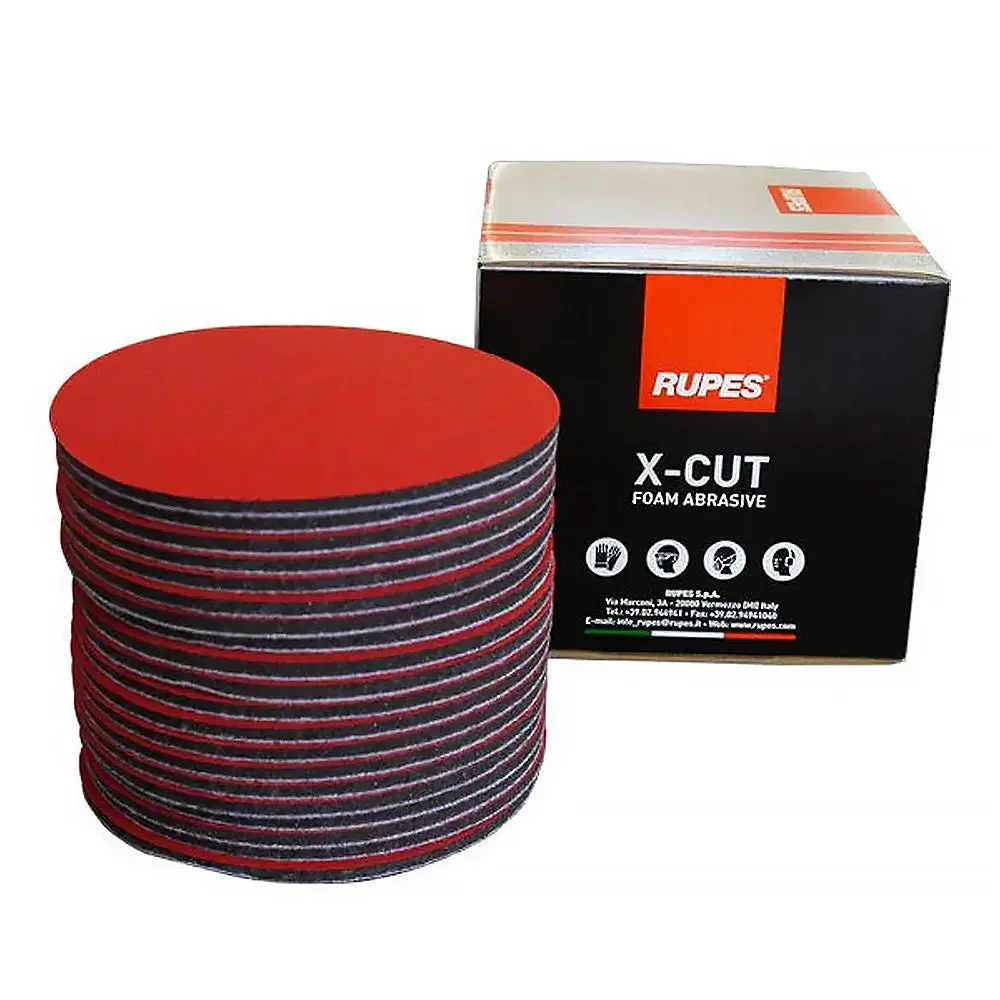 Rupes Bigfoot X-Cut Foam Abrasive Discs 150Mm P1500 - P3000 X 20 Pack 1