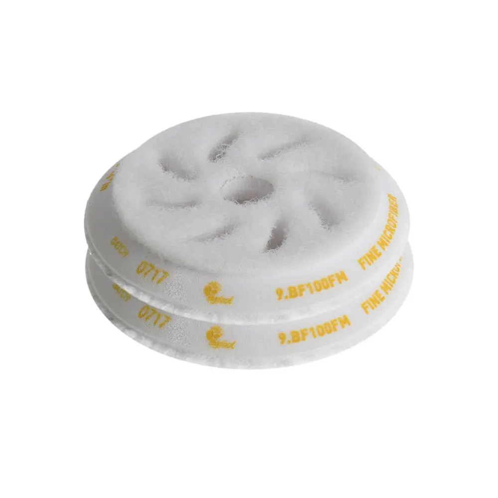 Rupes Bigfoot Yellow 100Mm Microfibre Buff Medium Pad Pack Of 2 9.Bf100fm 1