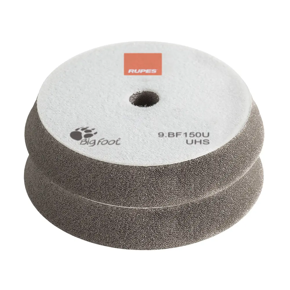 Rupes Bigfoot 130/150Mm Grey Uhs Hook & Loop Polishing Pad X 2 Pack 9.Bf150u 1