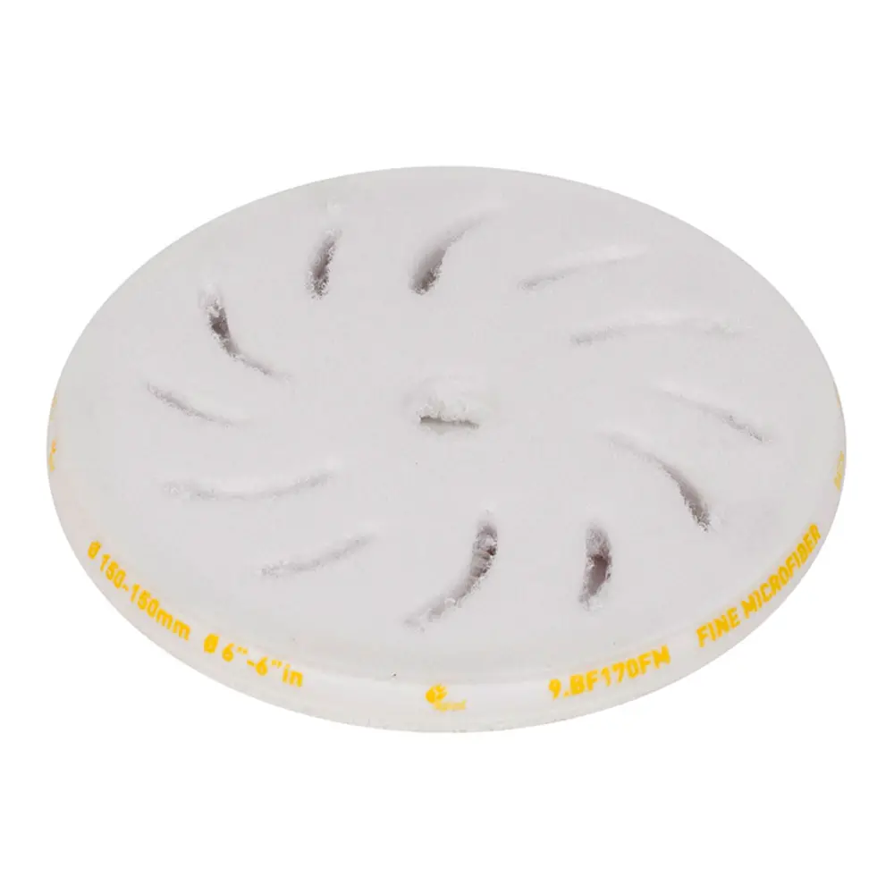 Rupes Fine Microfibre Polishing Pad 170Mm Random Orbital Buff Yellow 9.Bf170fm 1
