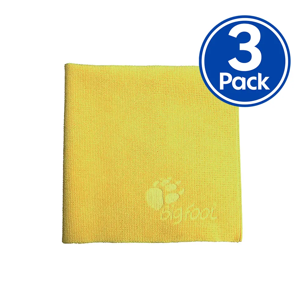 Rupes Premium D-A System Polishing Microfibre Towel Yellow X 3 Pack 9.Bf9060 1
