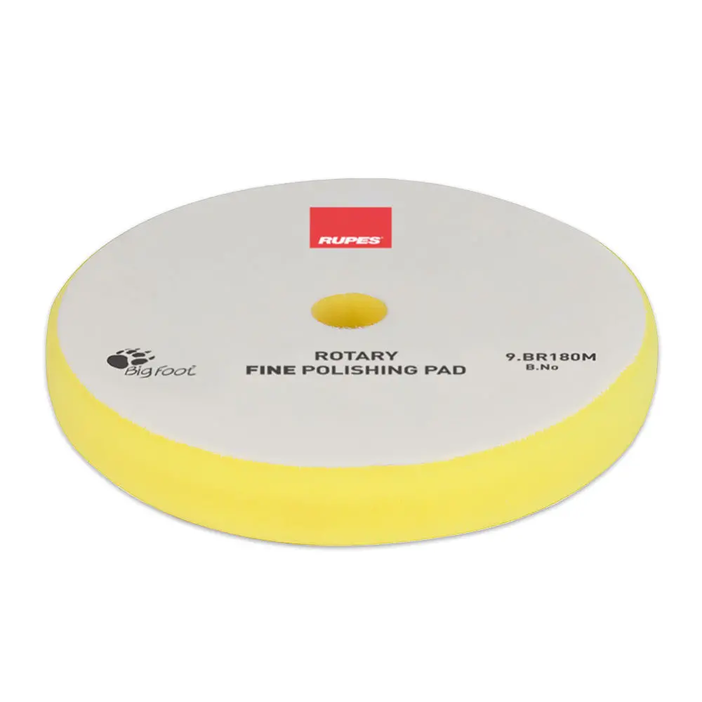 Rupes Bigfoot 155/160Mm Yellow Rotary Fine Polishing Pad 9.Br180m 1
