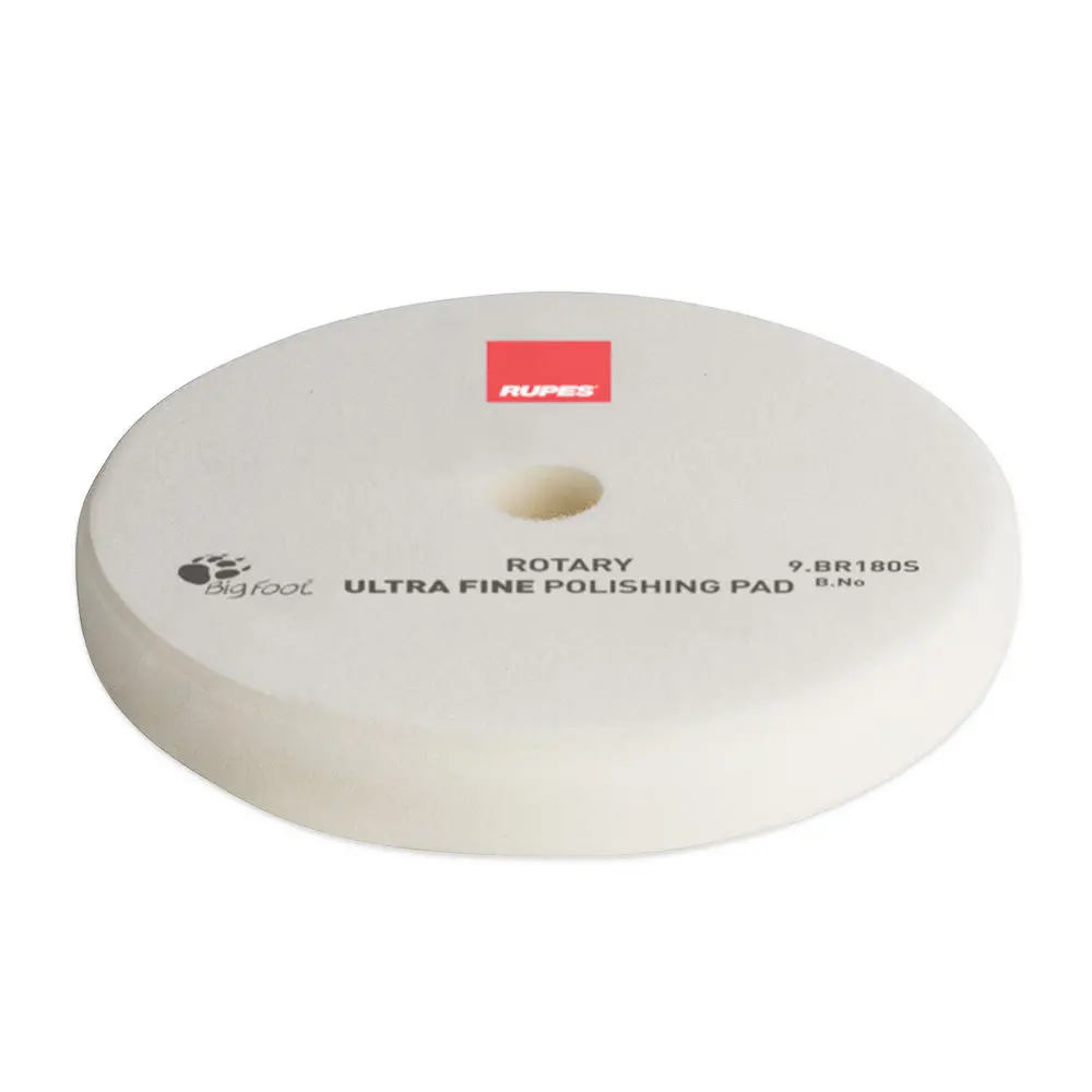 Rupes Bigfoot 155/160Mm White Rotary Ultra Fine Polishing Pad 9.Br180s 1