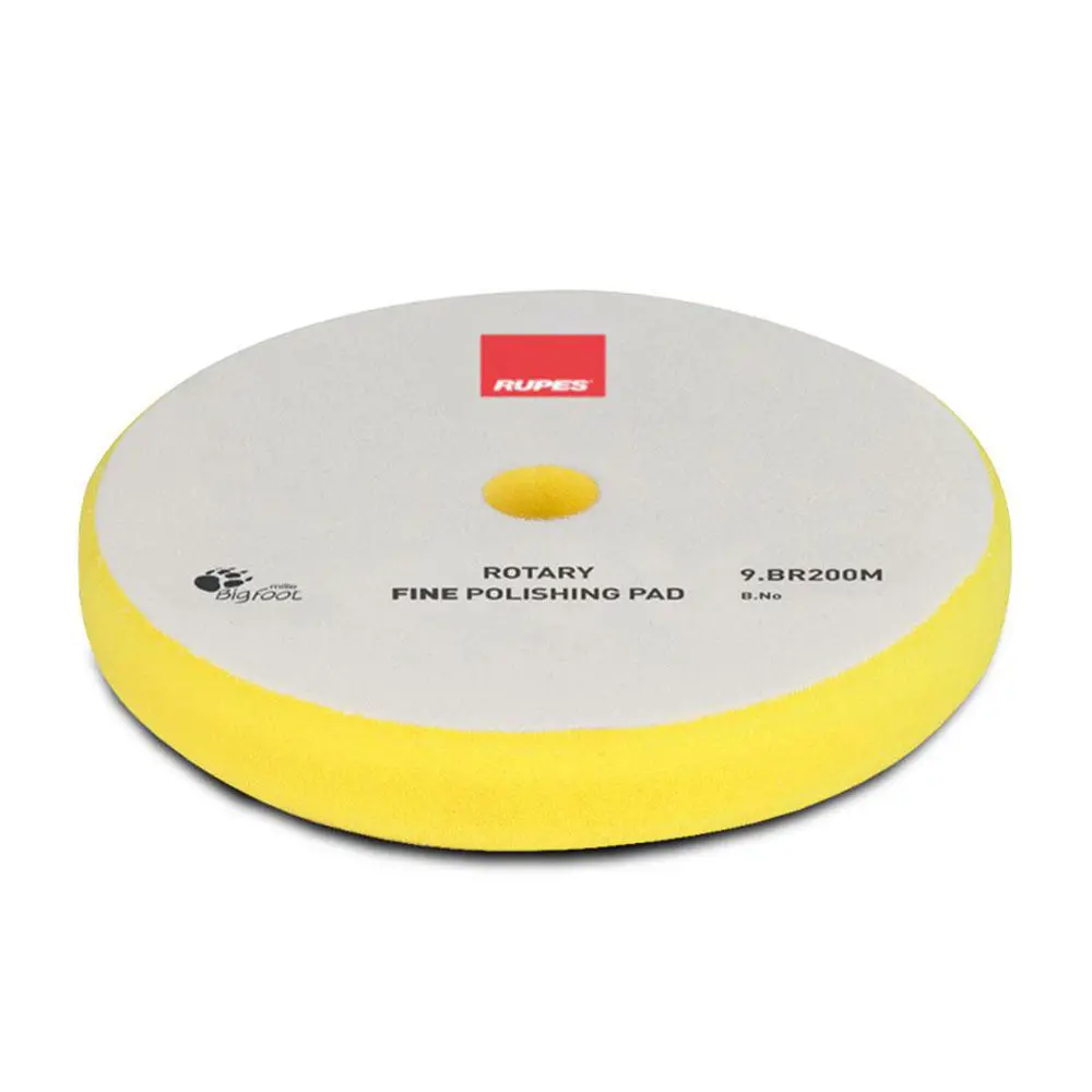 Rupes Bigfoot 175/180Mm Yellow Rotary Fine Polishing Pad 9.Br200m 1