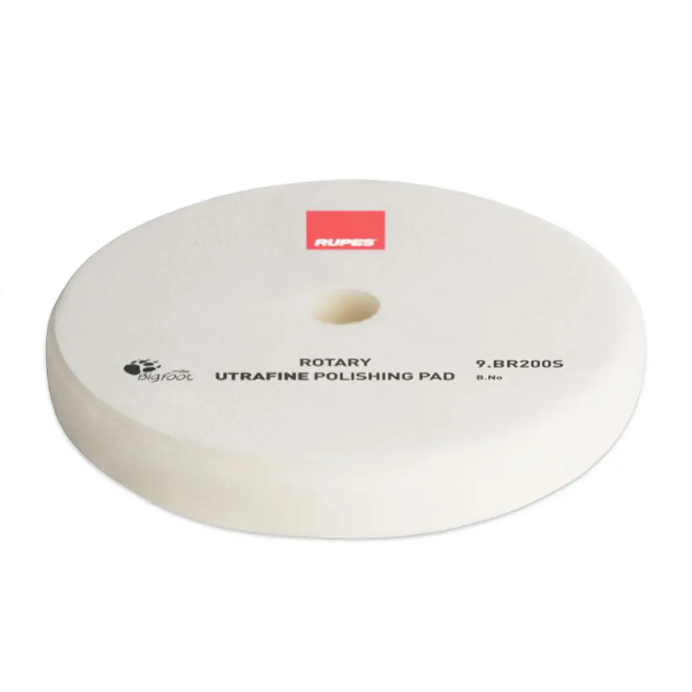 Rupes Bigfoot 175/180Mm White Rotary Ultra Fine Polishing Pad 9.Br200s 1
