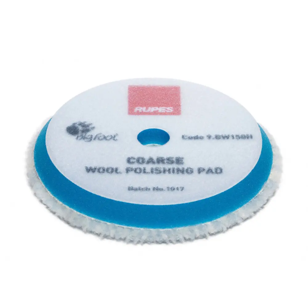 Rupes Bigfoot 130/145Mm Coarse Blue Wool Polishing Pad 9.Bw150h 1