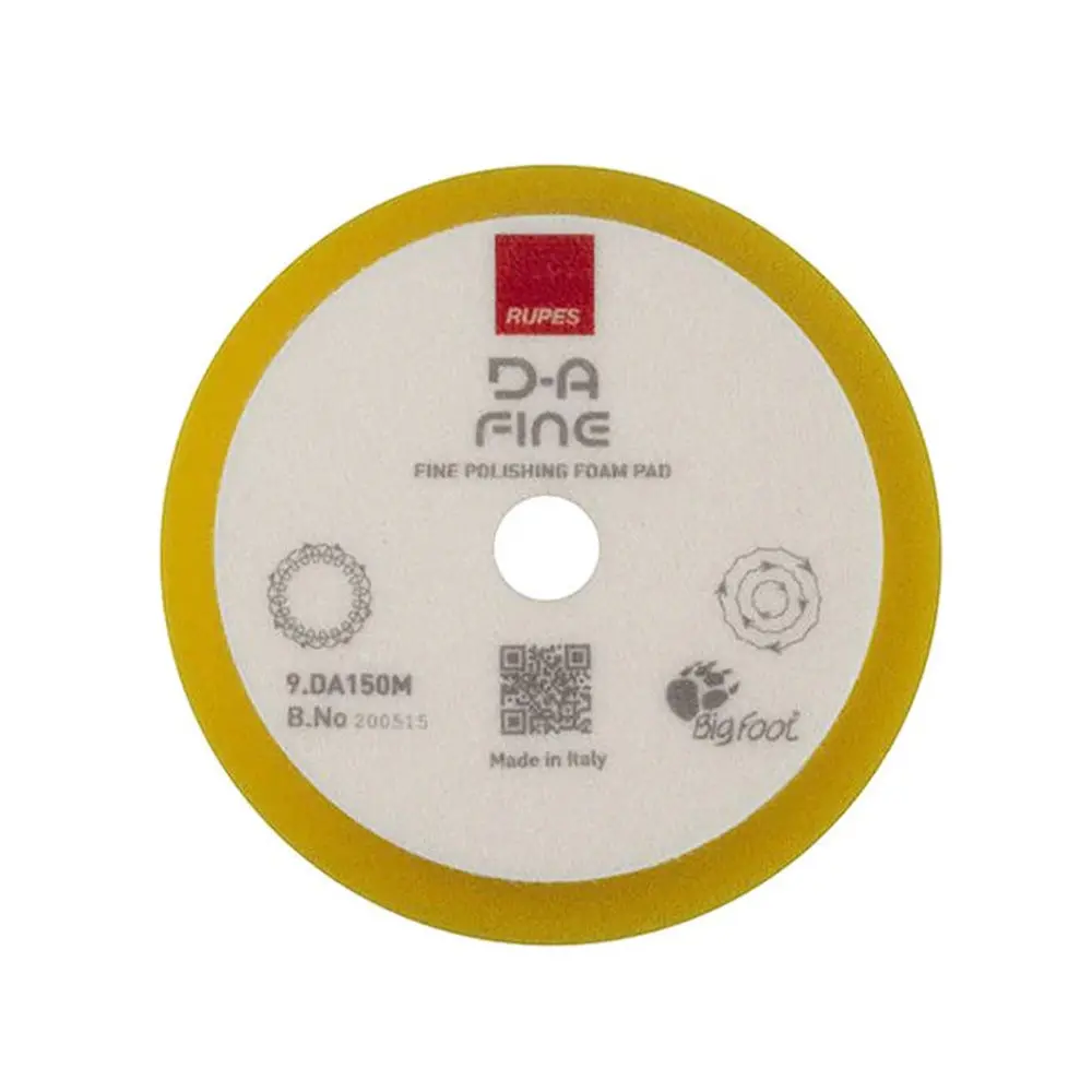 Rupes Bigfoot 130/150Mm Fine Yellow Hook & Loop Polishing Pad 9.Da150m 1