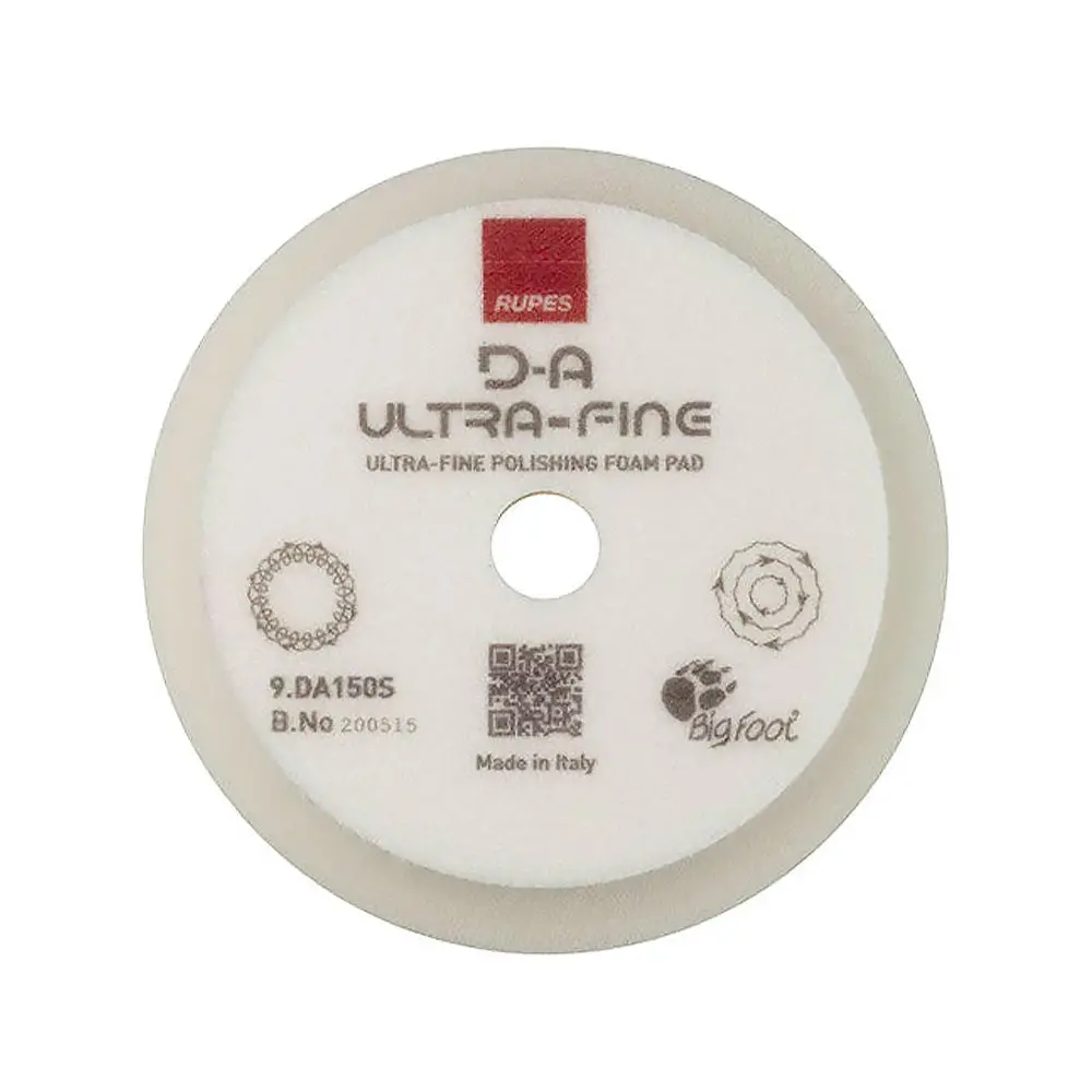 Rupes Bigfoot 130/150Mm White Ultra Fine Hook & Loop Polishing Pad 9.Da150s 1