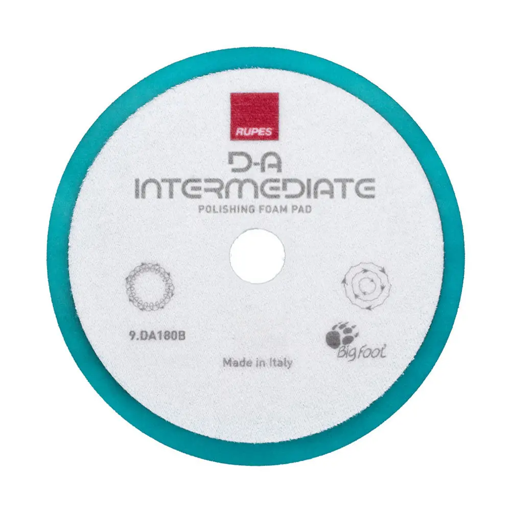 Rupes Da Intermediate Polishing Foam Pad 180Mm Hook & Loop 9.Da180b 1