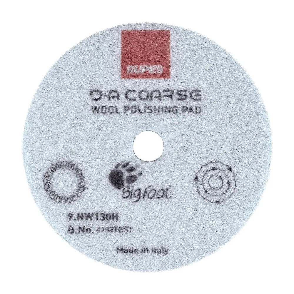 Rupes D-A Coarse Wool Polishing Pad 130Mm 5" Cutting 9.Nw130h 1