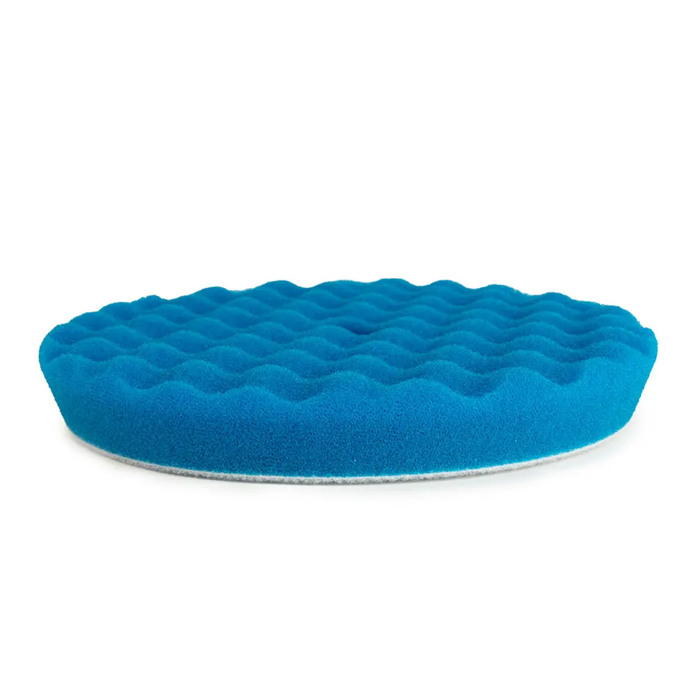 Rupes Bigfoot Rotary Hook On Foam Waffle Pad Coarse Blue 125 Mm - 140 Mm 1