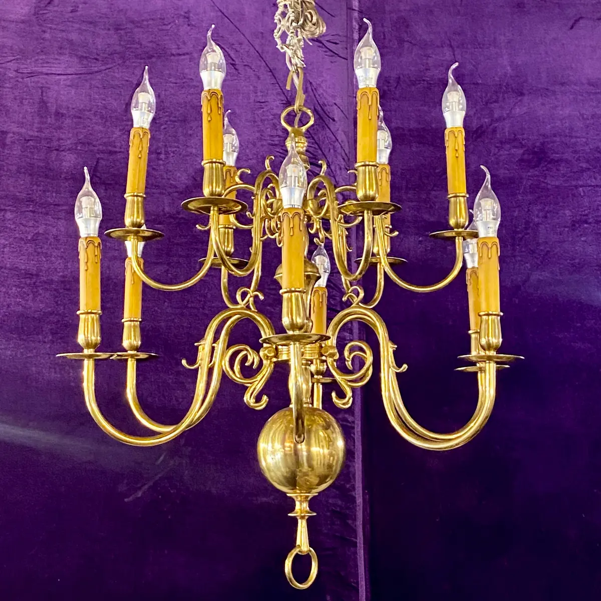 Antique Double Tier Flemish Chandelier - Sold 1