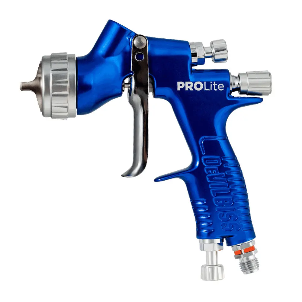 Devilbiss Pro Lite 1.1Mm Fluid Tip Te25 Aip Cap Gravity Spray Gun 1