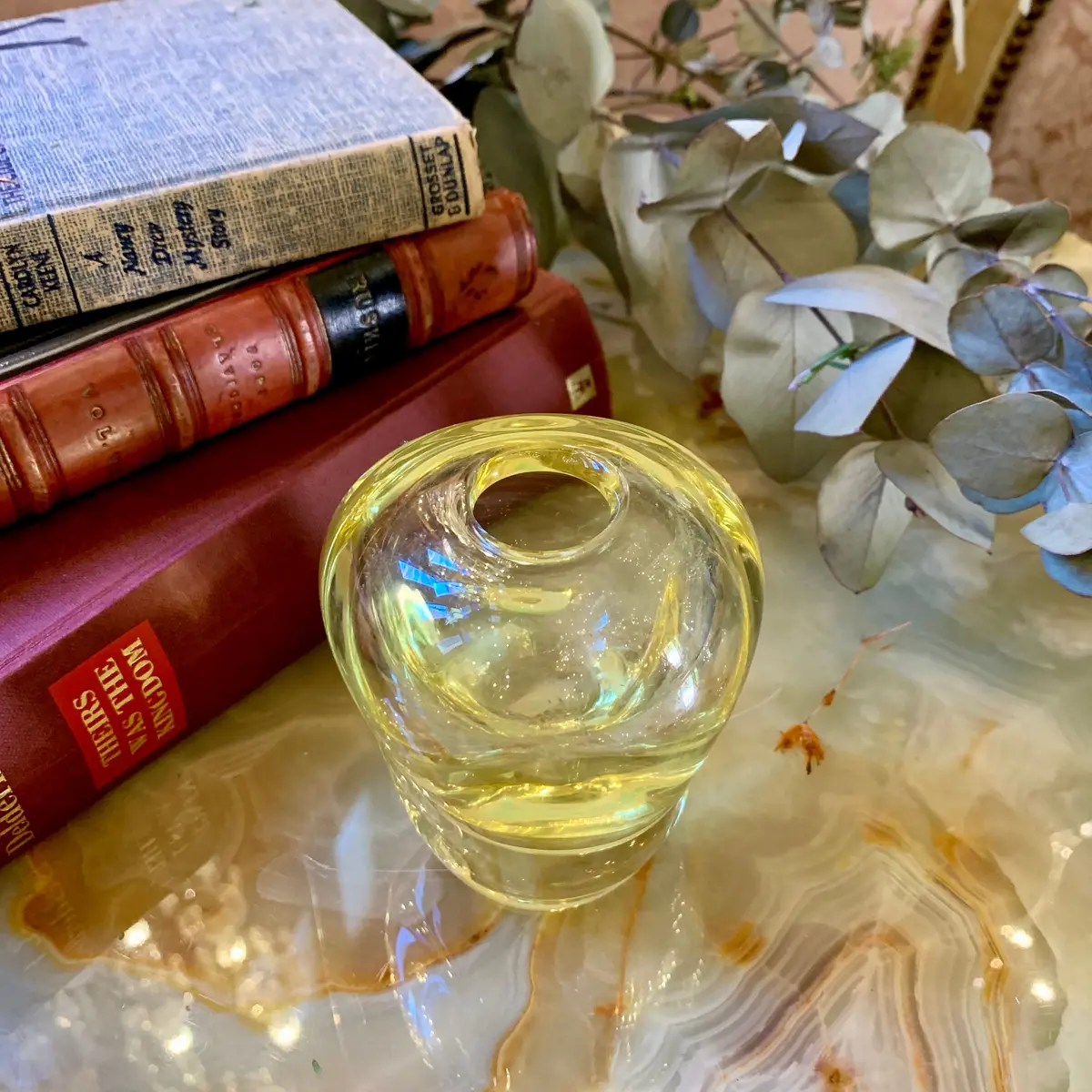 Small Pale Yellow Murano Vase - Sold 1