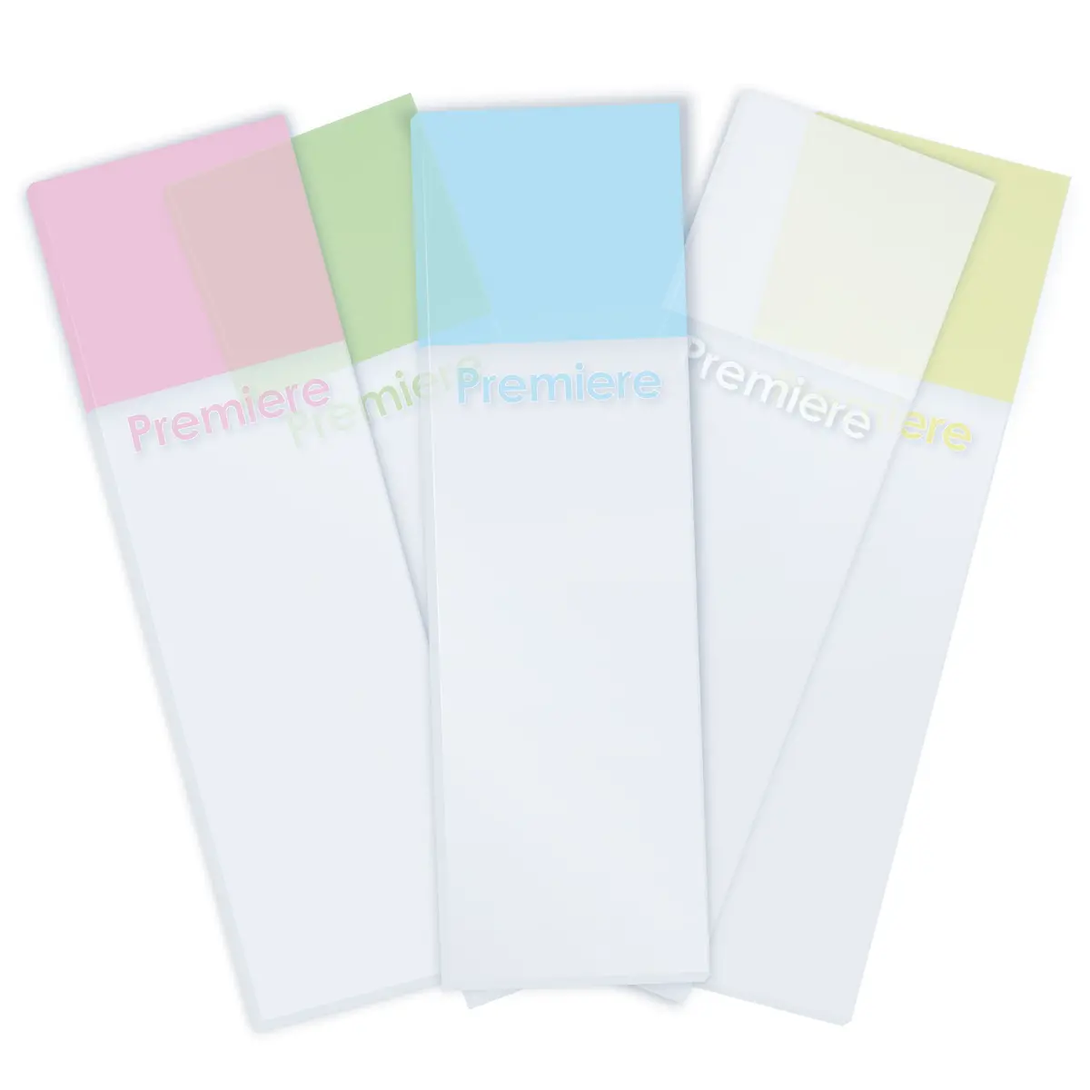 Microscope Slides, Color Frosted One End, Glass, Various Colours 1