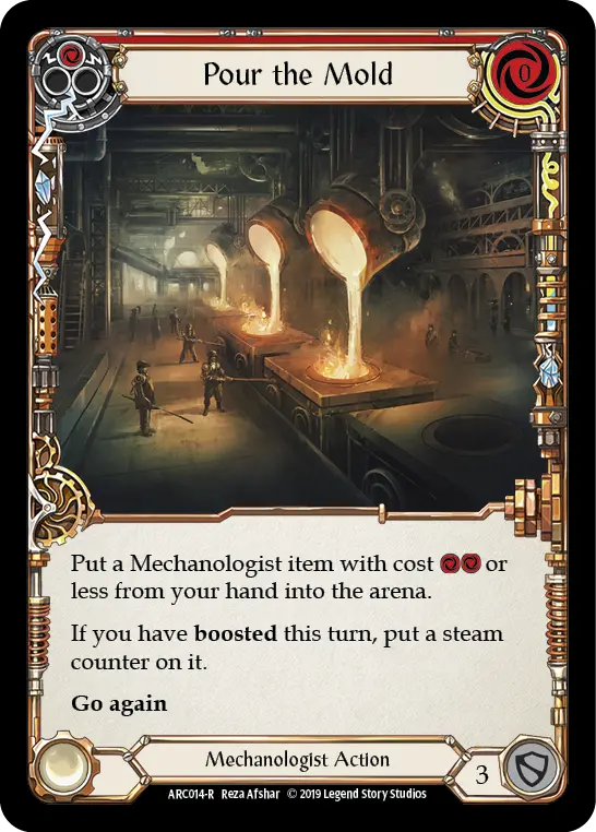 Pour The Mold (Red) [Arc014-R] (Arcane Rising)  1St Edition Normal 1