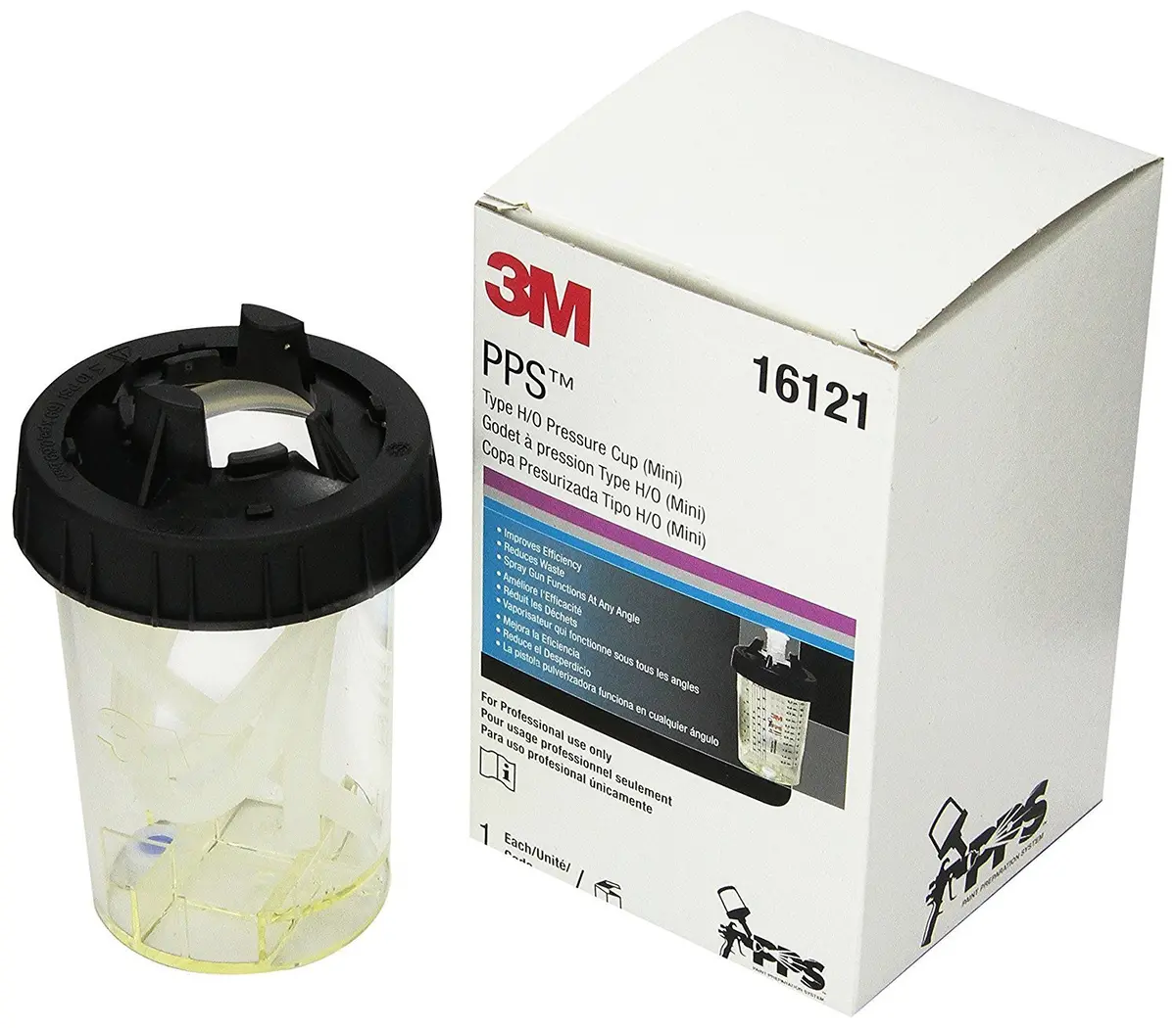 3M 16121 Pps Type H/O Pressure Cup Mini Size Automotive Car Spray Paint 1