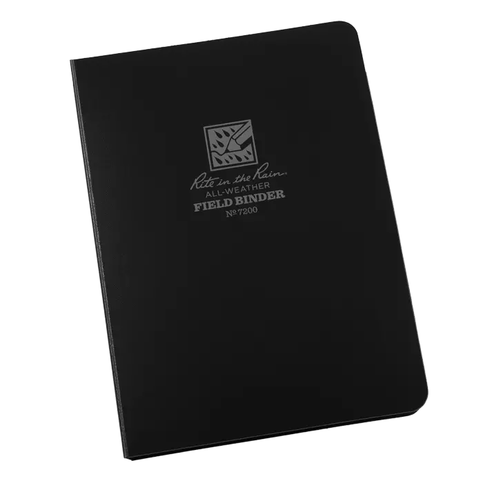 Rite-In-The-Rain - #7200 6-Ring Binder, 1/2" Capacity, Black 1