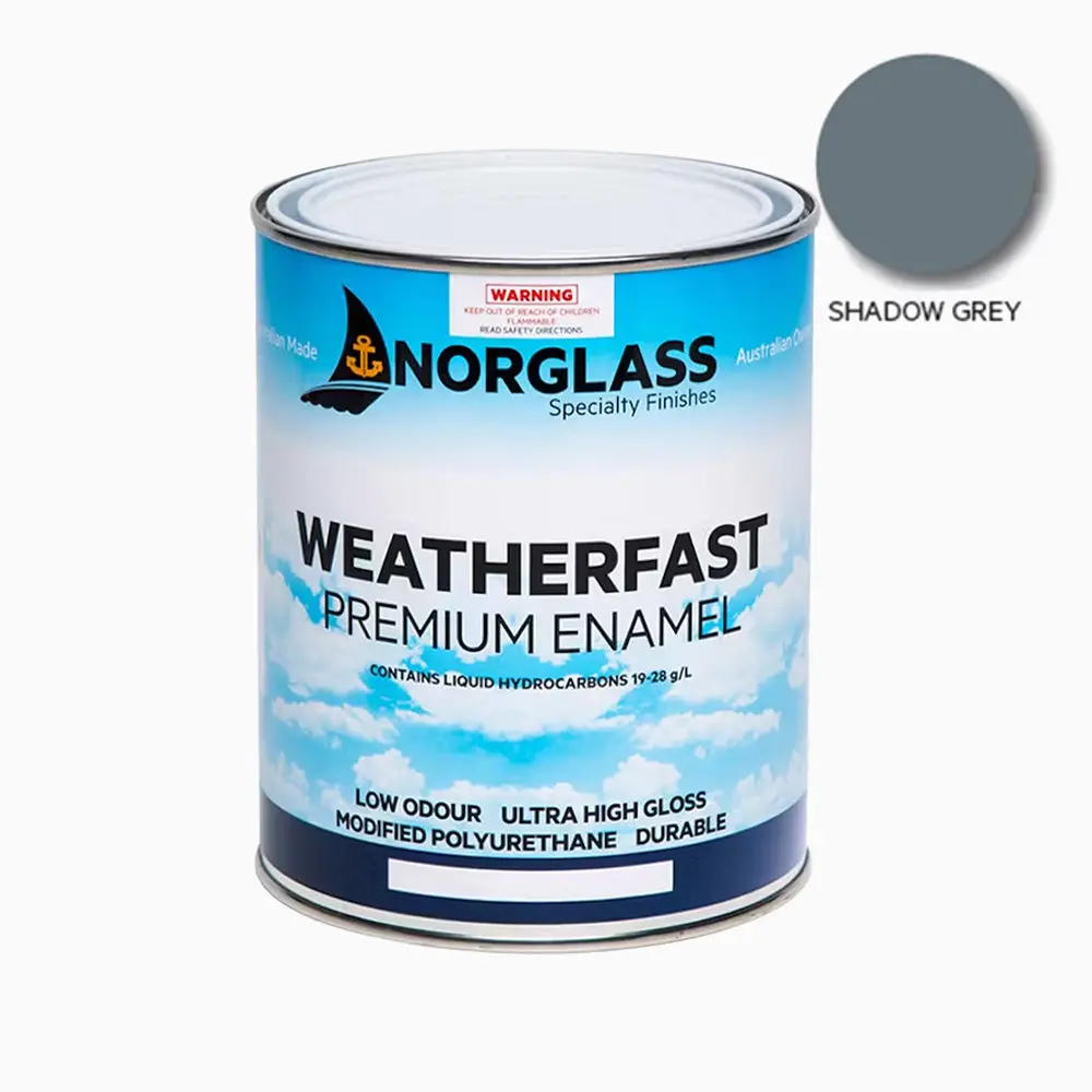Norglass Weatherfast Marine Premium Enamel 500Ml Shadow Grey High Gloss 1