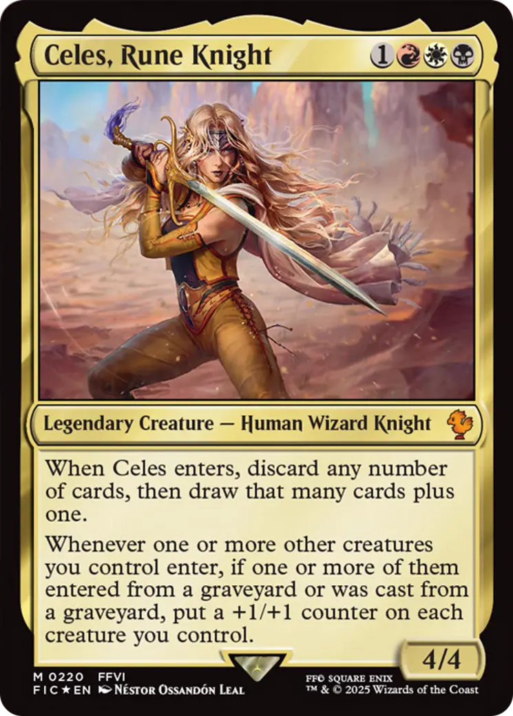 Celes, Rune Knight (Surge Foil) [Final Fantasy Commander] 1