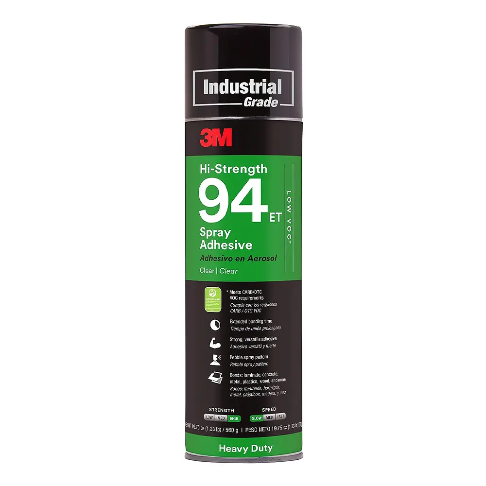 3M 94Et High Strength Spray Adhesive 560G Low Voc <20% Clear Aerosol 1
