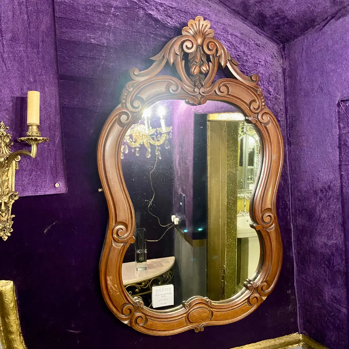Antique Mahogany Mirror - Sold 1