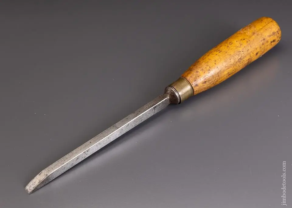 3/8 X 13 Inch Boxwood Handled Mortise Chisel I. Sorby - 94824 1
