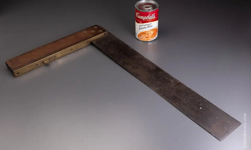 Rare Size 18 Inch Cuban Mahogany Try Square - 94873 1