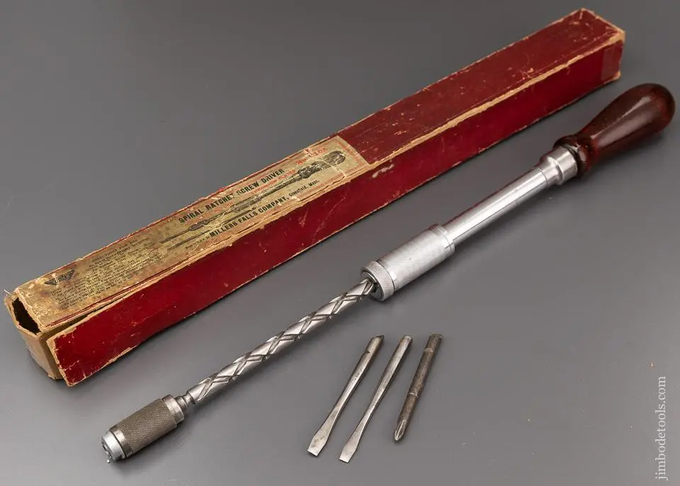 Millers Falls No. 610A Automatic Screwdriver Mint In Box - 94926 1