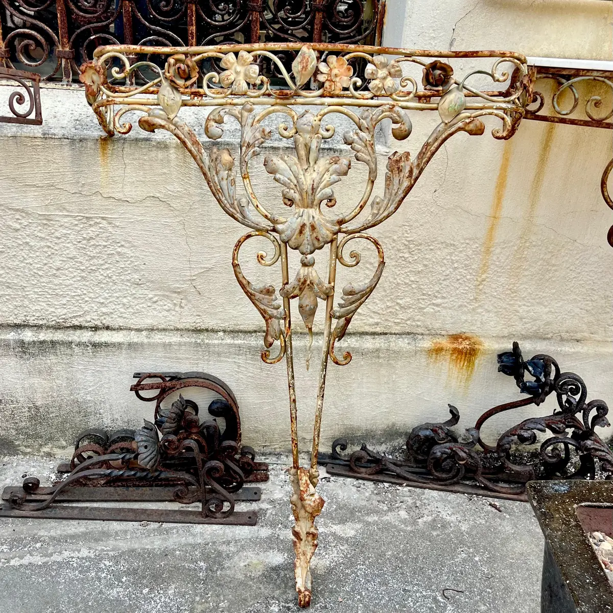 Wrought Iron Console 1