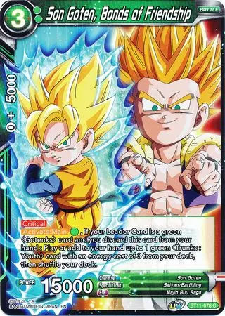 Son Goten, Bonds Of Friendship (Bt11-078) [Vermilion Bloodline 2Nd Edition] 1