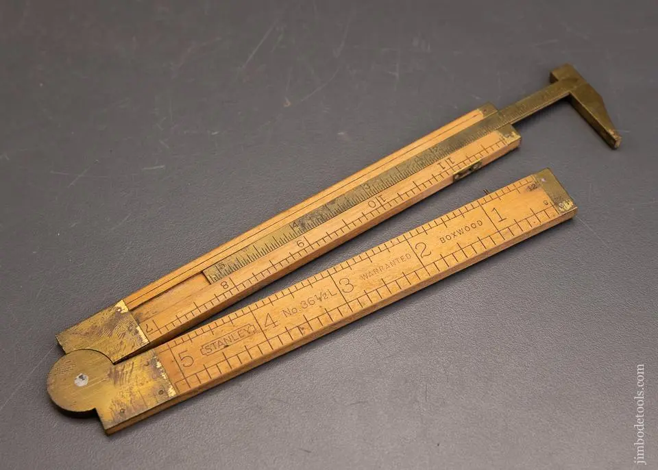 Stanley No. 36 1/2L Boxwood Caliper Rule Fine - 95615 1