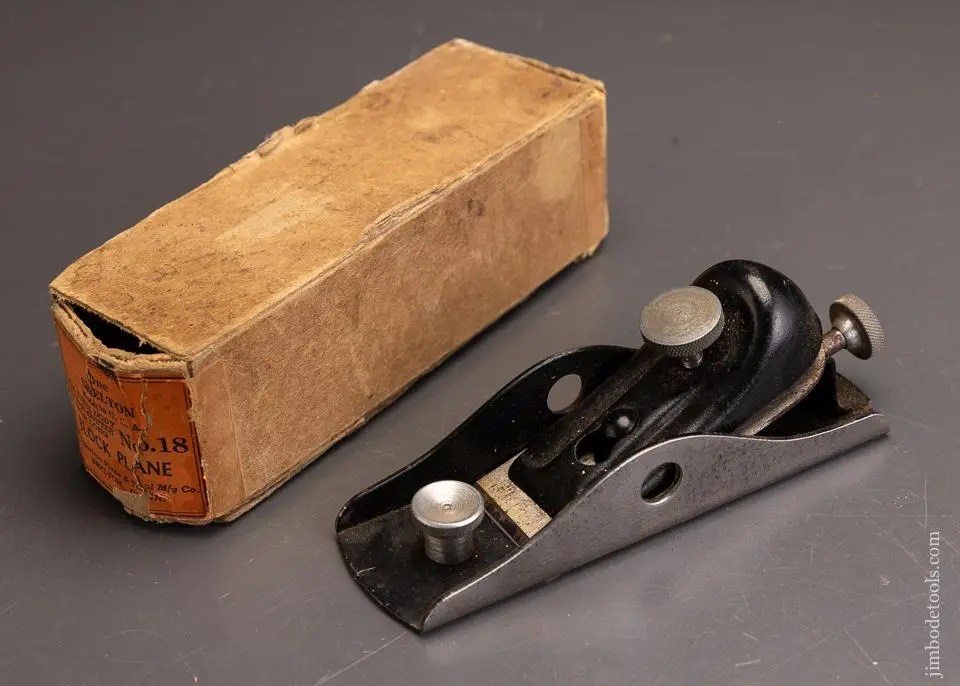 Excellent Shelton No. 18 Low Angle Block Plane Fine 10B - 95645 1