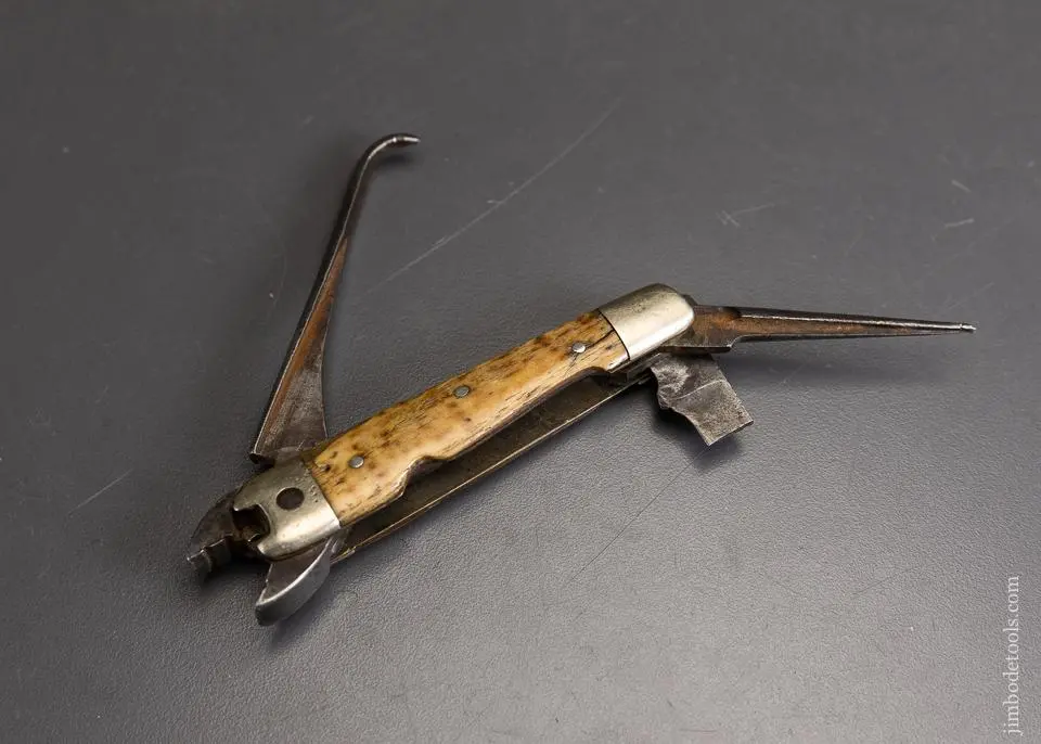 Rare J.G. Lewis Pat. Nov 20, 1900 Folding Knife With Pliers By Barnett Tool Co Newark, N.J. - 95938 1