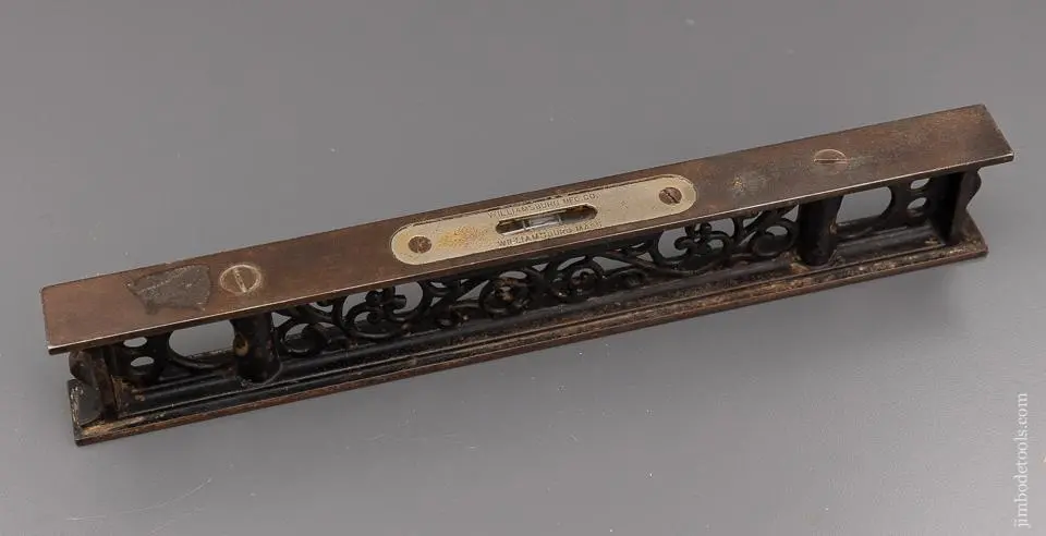 Gorgeous 12 Inch Ornate Iron Level By Williamsburg Mfg. Co. - 95975 1