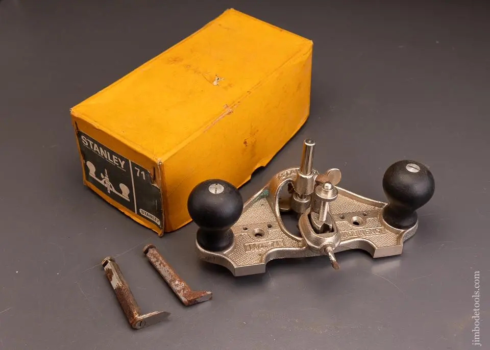 Stanley No. 71 Router Plane Near Mint In Box - 96033 1