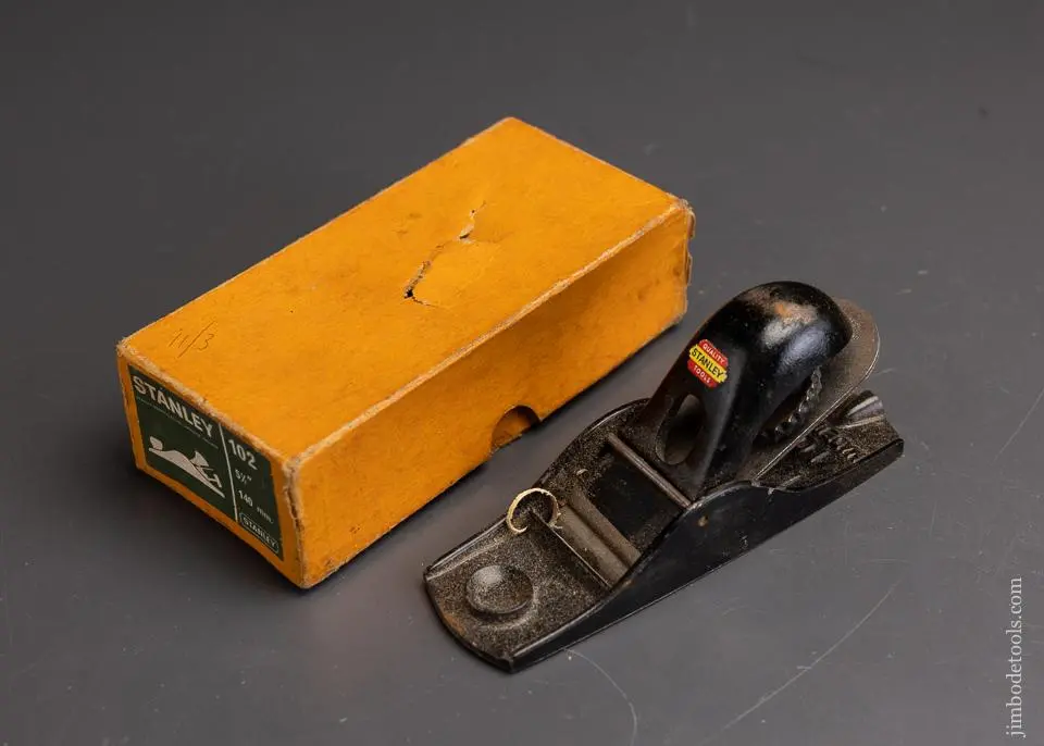 Stanley No. 102 Block Plane Near Mint In Box - 96091 1