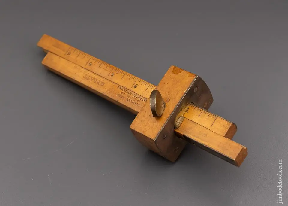 Kinda Rare Stanley No. 74 Boxwood Double Marking Gauge - 96179 1