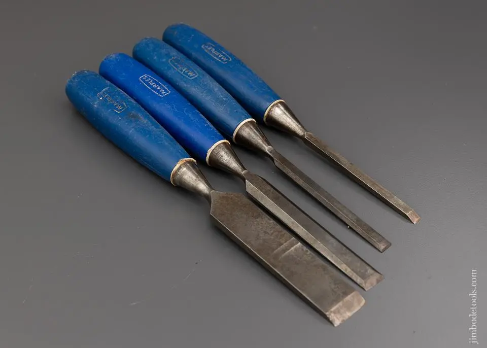 Nice Set Of 4 Marples Blue Chip Chisels - 96235 1