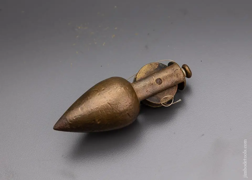 Traut Patent 1874 Stanley No. 2 Plumb Bob With Reel Feature - 96251 1