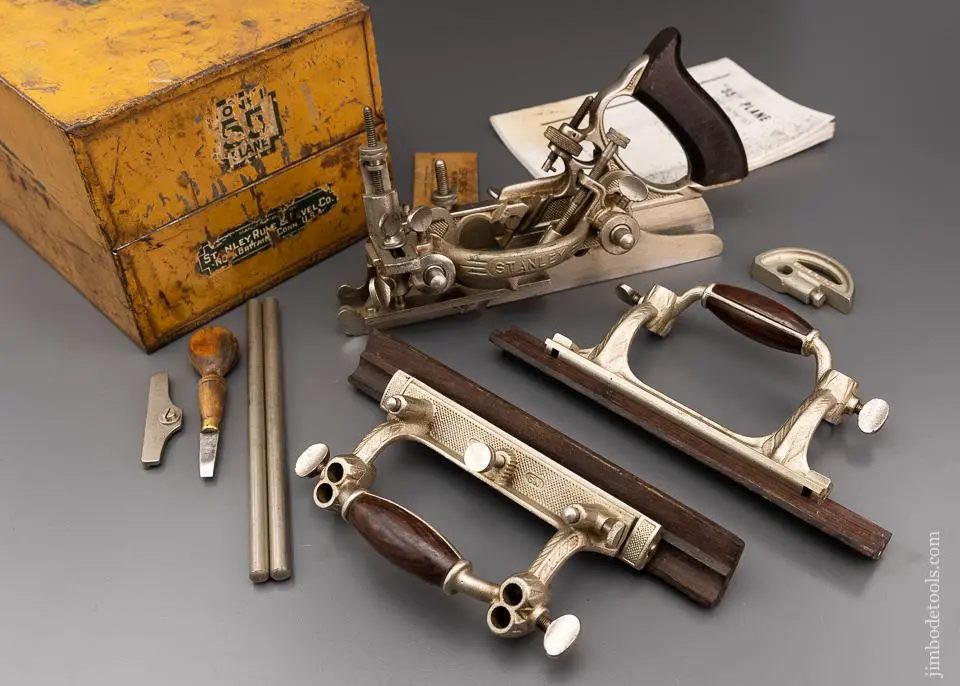 Stanley No. 55 Combination Plane 100% Complete In Its Original Tin Box - 96260 1